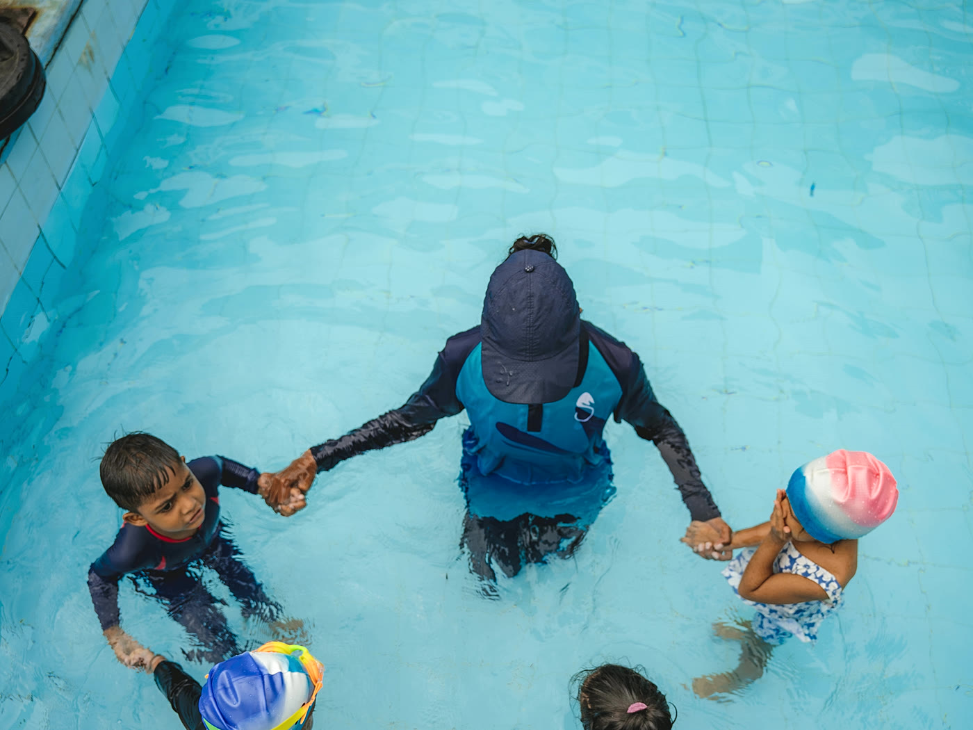 Water safety lesson at Stingrays